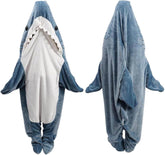 inkArts Shark Blanket Hoodie front view, cozy wear for movie nights