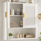 INNOD bathroom wall cabinet with doors for clutter-free storage.