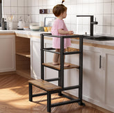 INNOD toddler step stool with sturdy design for a stable reach at the sink