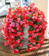 INSPRING faux bougainvillea outdoor bundles add year-round color to your entryway