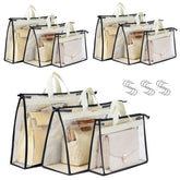 Interesse purse dust bag pack 6 protects handbags while remaining visible
