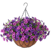 INXUGAO daisy-eucalyptus hanging basket outdoors adds year-round color