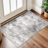 IOHOUZE small abstract rug front door view with non-slip backing
