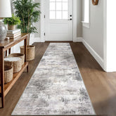 IOHOUZE abstract runner rug in grey-beige for hallways, adds soft color and style
