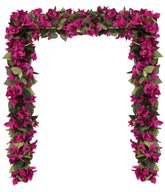 IPOPU deep pink bougainvillea garland for wedding arch decor