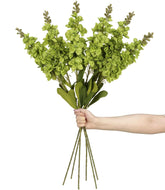 IPOPU Delphinium artificial flowers with green snapdragon long stems for tall vases