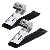 IPOW 24-pack heavy-duty pant hangers with open-ended design for easy access.
