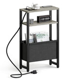 IRCPEN narrow side table with charging station beside a sofa for easy charging