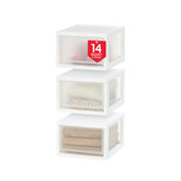 IRIS USA 14-5 qt plastic drawer sliding front for easy access and organized spaces