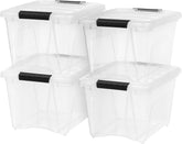 IRIS USA 19 Qt storage box see-through lid for quick content checks