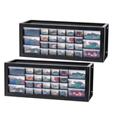 IRIS USA 26-drawer organizer with clear drawers for quick item visibility and sorting