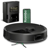 iRobot Roomba Plus 504 with AutoEmpty Dock disposes debris hands-free.