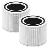 iSingo Core 300 two-pack filter front view for easy replacement.