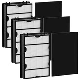iSingo HAPF600 filter pack front view for Holmes purifiers improves air cleanliness.