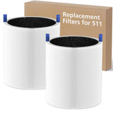 isinlive Blue Pure 511 replacement filter compatibility with Blueair purifiers for a secure fit.