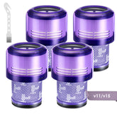 isinlive V11 filter pack four-pack pack shot; quick replacement boosts vacuum performance.