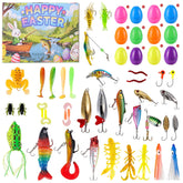 Ithmahco fishing Easter basket eggs reveal 24 surprise lures for versatile angling fun.