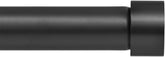Ivilon drapery rod end-cap design adds sleek modern style to windows.