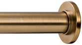 Ivilon tension curtain rod with warm gold finish for indoor or outdoor use.
