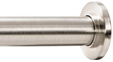 Ivilon tension rod in shower with brushed nickel finish providing secure curtain support