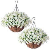 Ivydale 2-pack hanging baskets setup with morning glory for outdoor decor