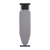 Jakeefud Deluxe ironing board with heat resistant cover for safe, extended ironing sessions.