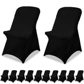 JALANCY black chair covers pack wide view for an elegant event setup