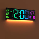JALL 13-inch large display clock viewed from across the room for easy reading.