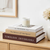 Jarlink beautiful decorative books set large on coffee table with hidden storage