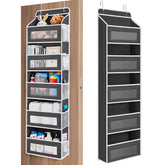 Jarlink over-the-door organizer with five shelves adds extra behind-door storage