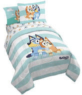 Jay Franco Bluey full bed set comforter close-up highlighting ultra-soft microfiber finish