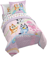 Jay Franco Bluey comforter closeup showing soft microfiber for cozy nights