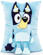 Jay Franco Bluey Snuggle Pillow 3D front design for cozy snuggles