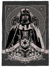 Jay Franco Darth Vader throw front view showing soft microfiber comfort for kids