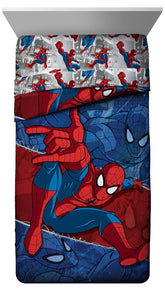 Jay Franco Kids Comforter with Spiderman pattern, durable and machine washable.