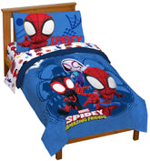 Jay Franco Marvel Spidey comforter provides soft, cozy warmth for bedtime.