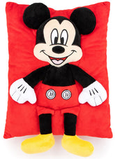 Jay Franco Mickey Mouse 3D snuggle pillow front view offers cozy kid-friendly comfort.