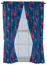 Jay Franco Spiderman drapes 63-inch panel with bold design and light filtering.