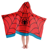 Jay Franco Spiderman hooded towel with a 3D hood keeps kids cozy after bath.