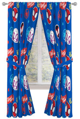 Jay Franco Spidey curtain panel for kids' room with vibrant, privacy-friendly design.