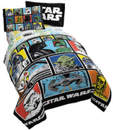 Jay Franco Star Wars twin bed set comforter with fade-resistant design for kids' rooms.