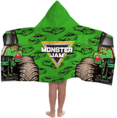 Jay Franco Monster Jam Grave Digger hooded towel 3D hood for cozy after-swim warmth
