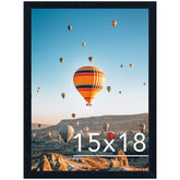 JCJMY 15x18 frame front view with black finish for posters and photos
