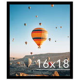 JCJMY 16x18 black frame front view for wall galleries enhances home decor.