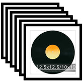 JCJMY 6-pack 12.5x12.5 frame with a 10x10 mat for vinyl album covers