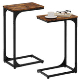 JCMCDO Narrow C-Shaped End Table assembly scene showing quick setup