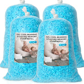 Jecqbor memory foam bean bag filler expands after unpacking for plush, supportive seating.