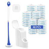 JEHONN wall-mounted toilet brush system for quick bathroom cleaning.