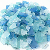 Jetec sea glass 36oz blue vase fill for coastal decor and DIY centerpieces.