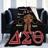JEUAIOAI sorority gifts blanket throw, soft-flannel texture, ideal for couch coziness